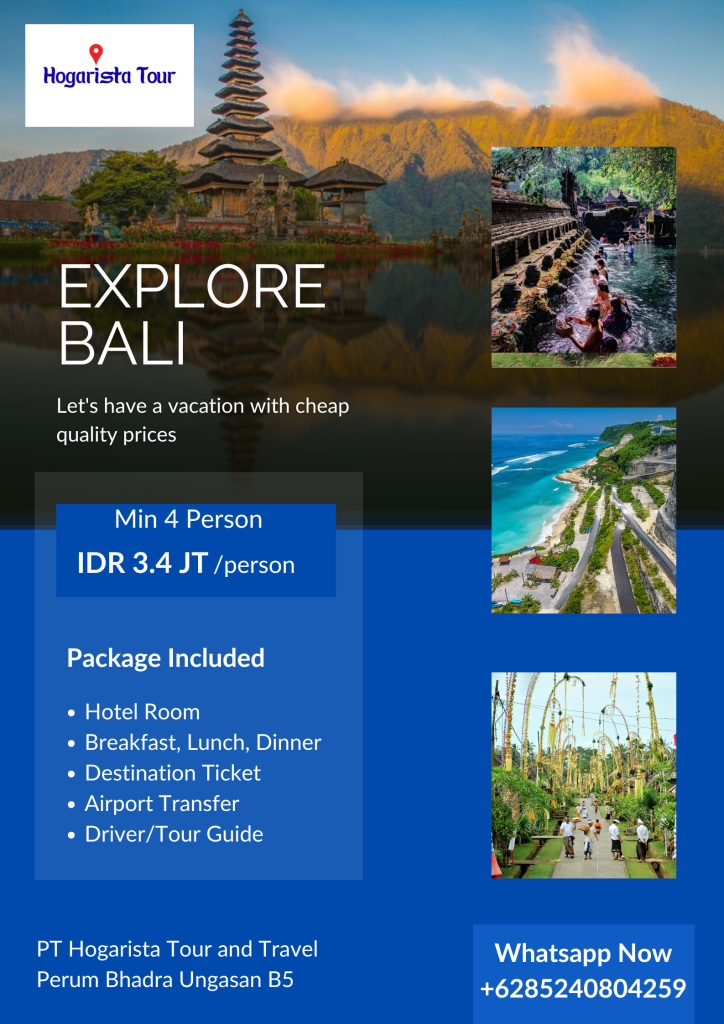Paket Liburan Ke Bali 5 Hari 4 Malam Tiba Sore